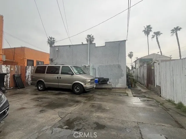 a view of a car in a parking area