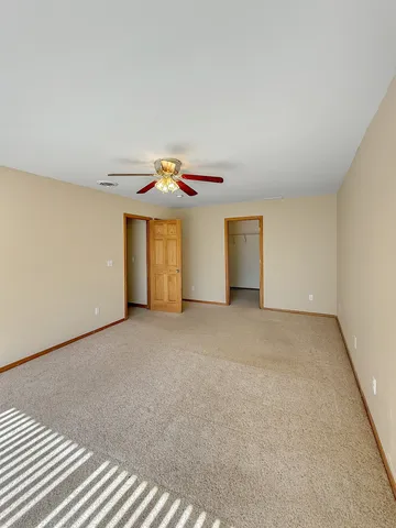a view of a livingroom with an empty space