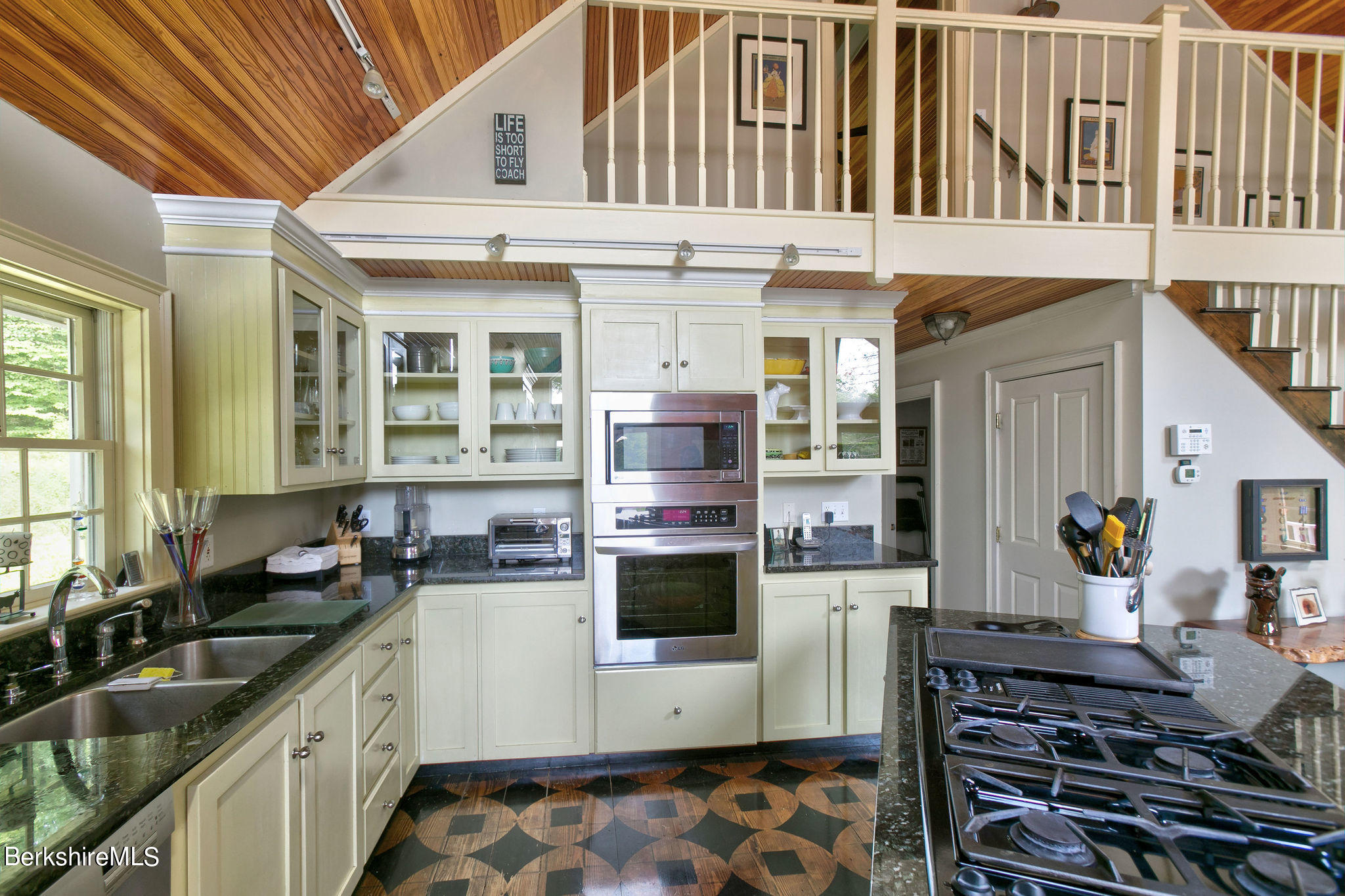 1076 County Road Sheffield, MA 01230 - Photo 10 of 38 Kitchen and Upstairs Balcony