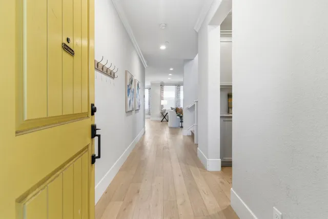 a bedroom with bed and a couch