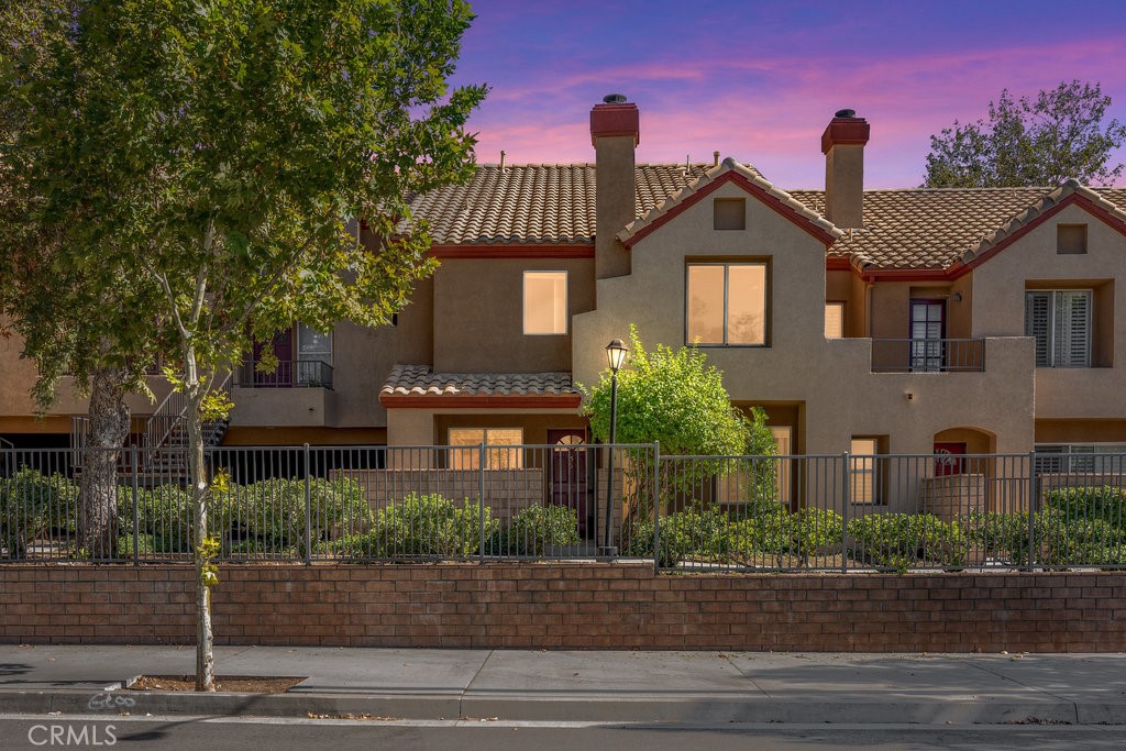 a front view of a house