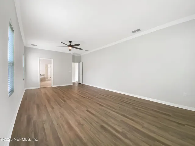 wooden floor in an empty room