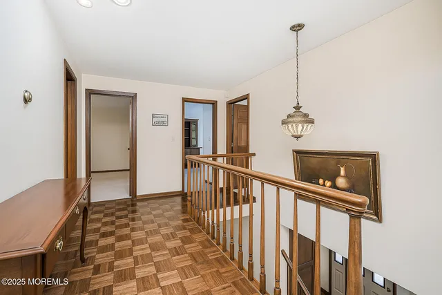 a bedroom with a bed and closet