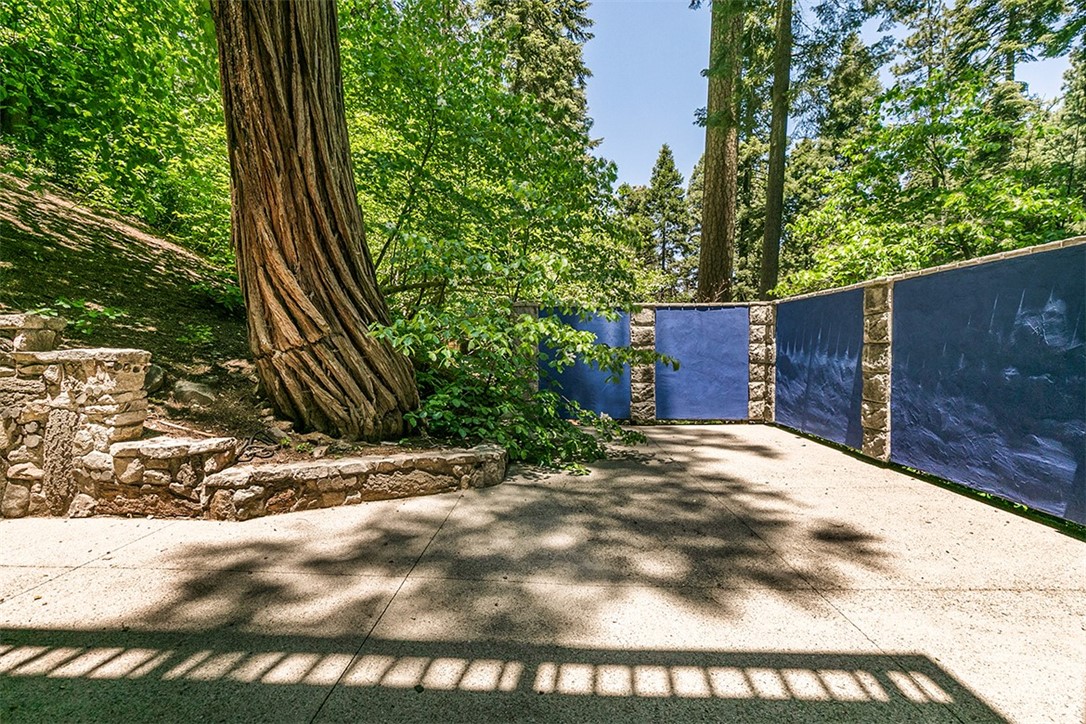 760 Kuffel Canyon Road Lake Arrowhead, CA 92385 - Photo 18 of 24 a backyard of a house