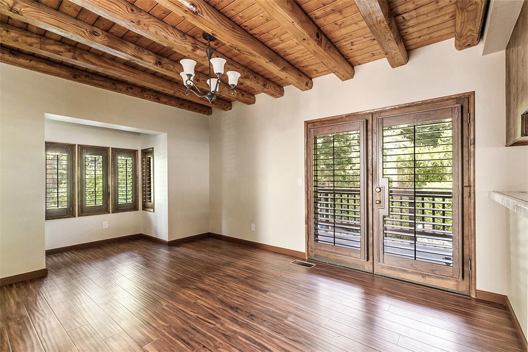 760 Kuffel Canyon Road Lake Arrowhead, CA 92385 - Photo 9 of 24 a view of entryway with wooden floor
