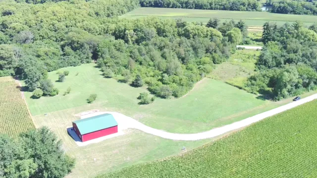 a view of a yard with a swimming pool