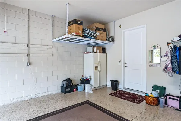 a room with gym equipment