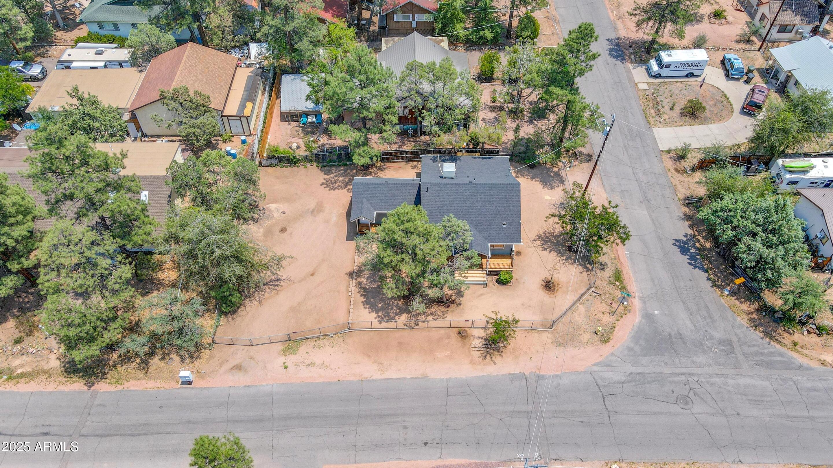809 North Colcord Road Payson, AZ 85541 - Photo 29 of 34 an aerial view of a house with a yard and trees