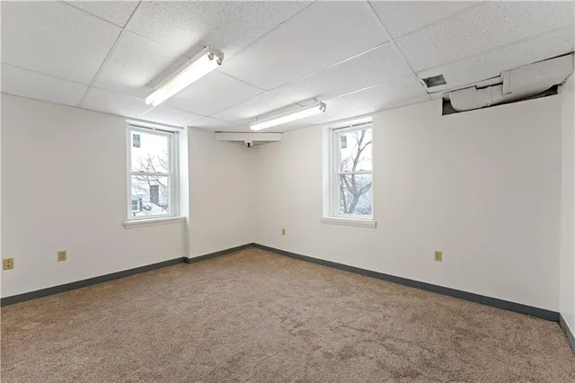 an aerial view of city