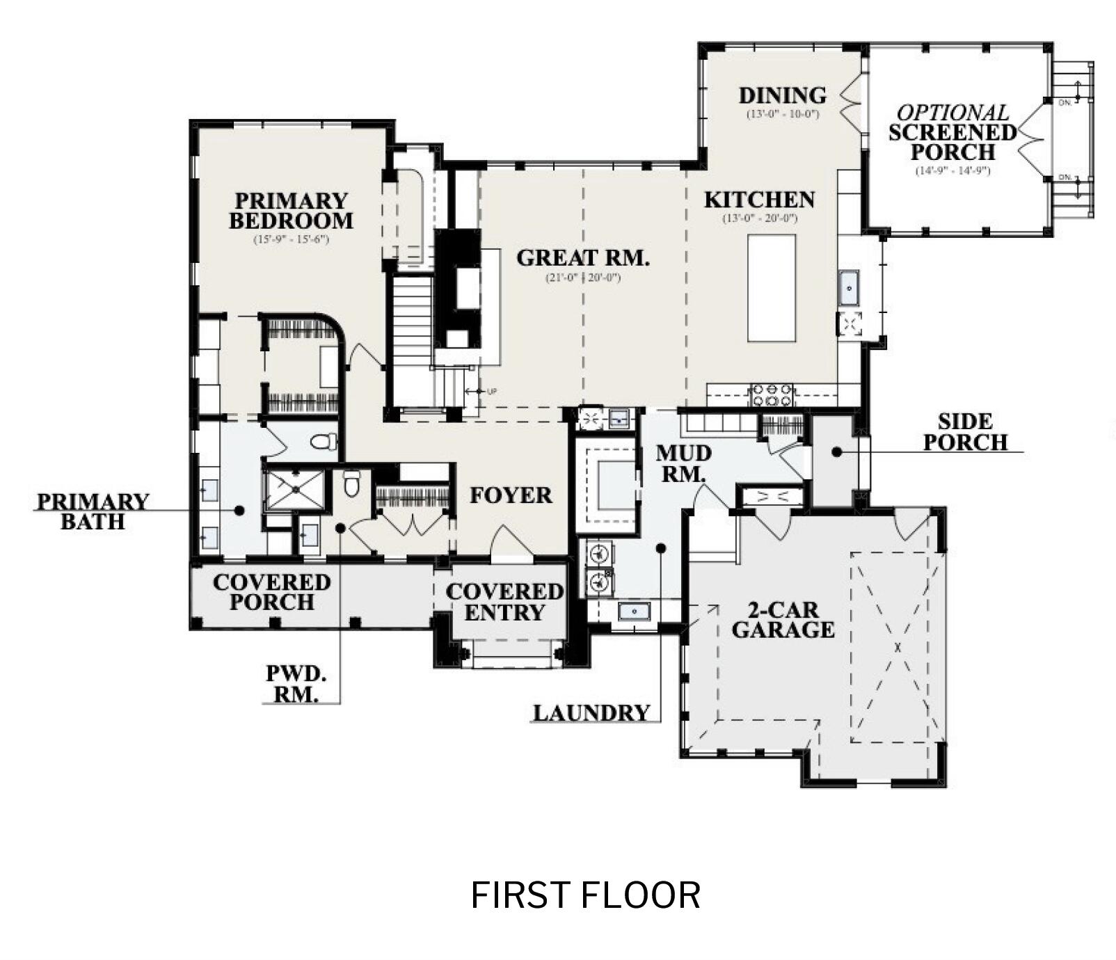 5046 Ravinia Lane, Unit 1440 Chattanooga, TN 37419 - Photo 10 of 11 The Cypress 1st Floor Plan by A Perry Ho