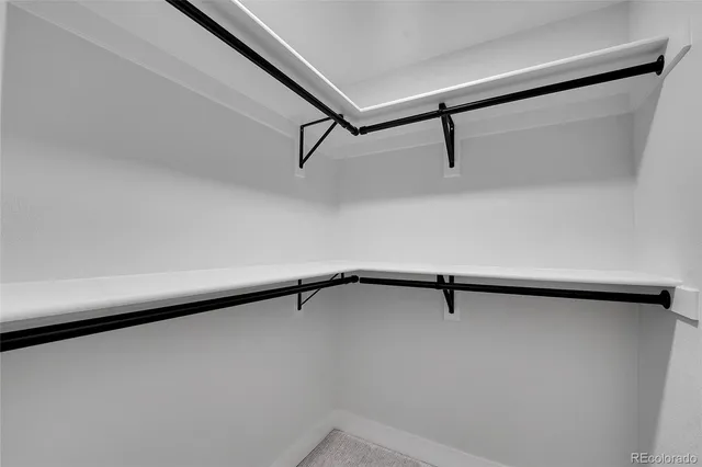 a close view of closet