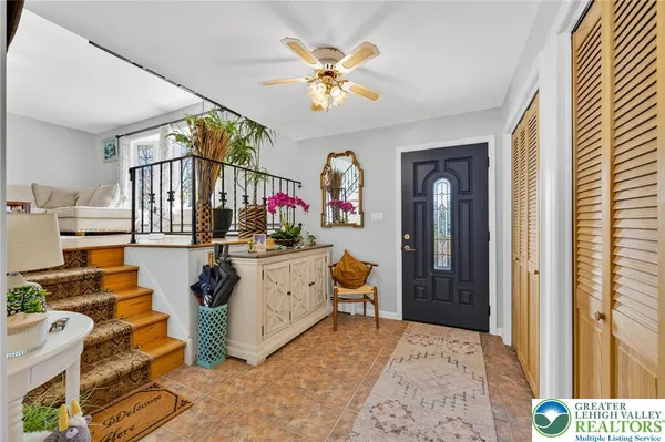 a very nice looking room with a large window