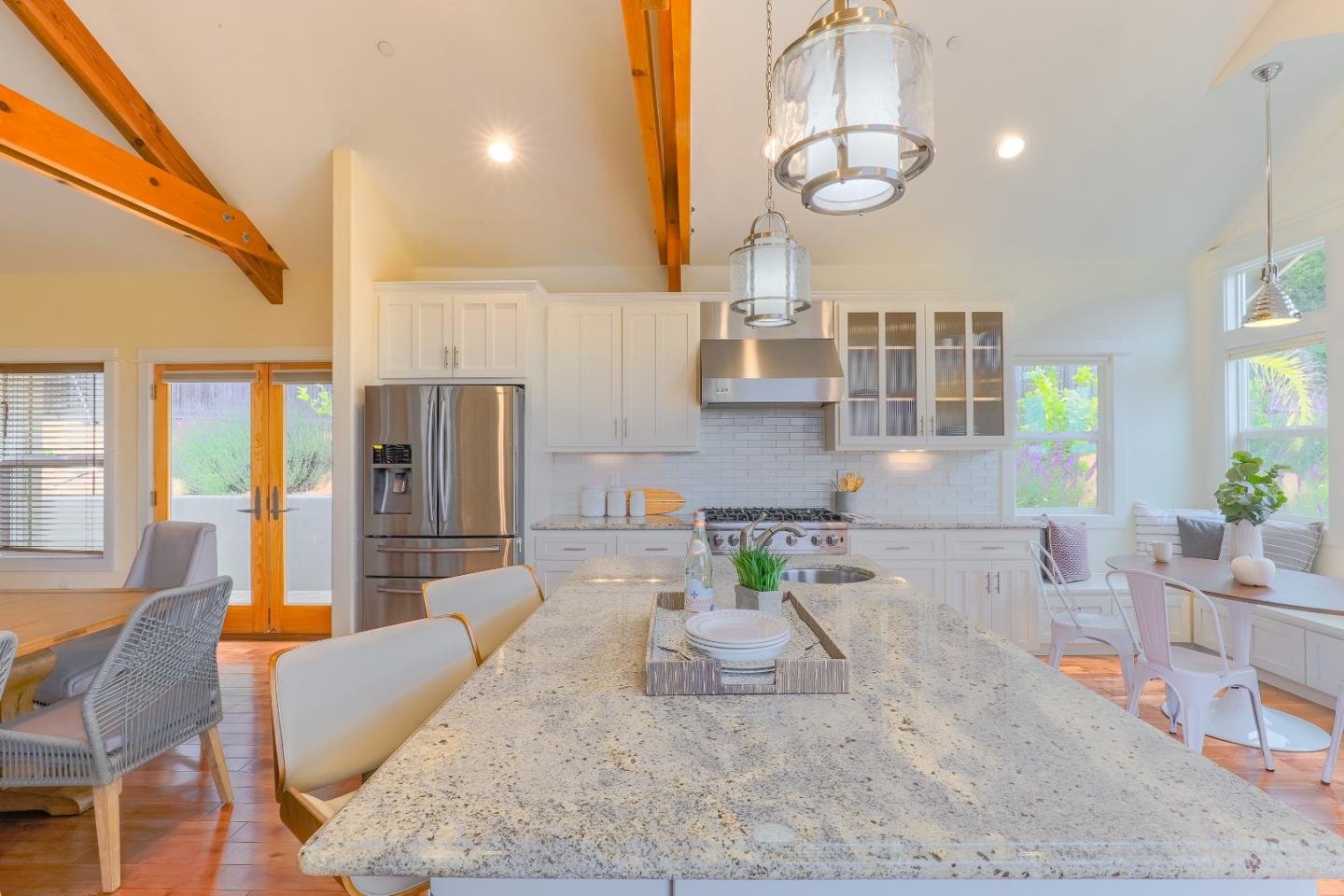 3030 Haas Drive Aptos, CA 95003 - Photo 17 of 44 a living room with stainless steel appliances granite countertop furniture and a kitchen view