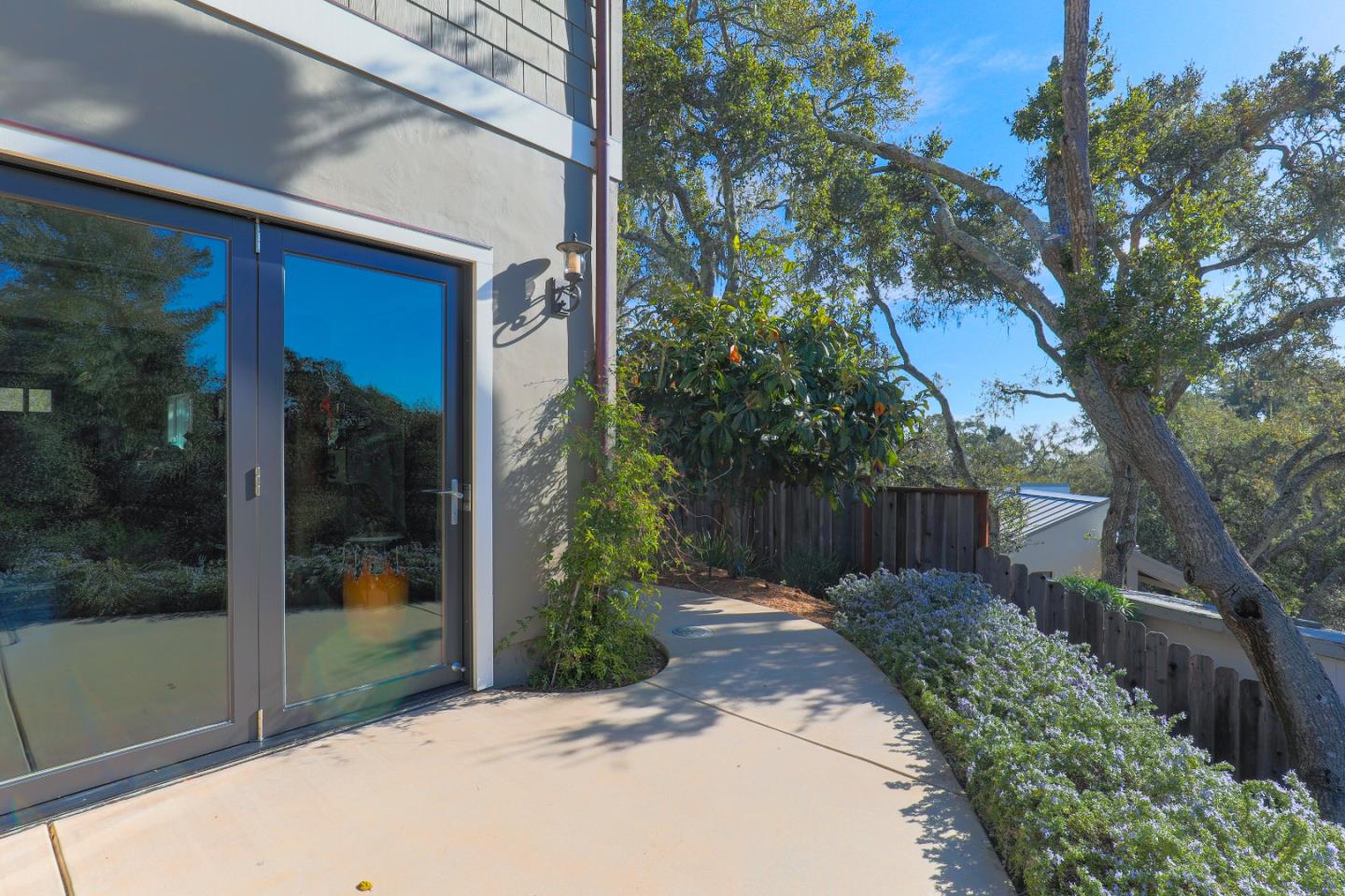 3030 Haas Drive Aptos, CA 95003 - Photo 40 of 44 a view of backyard with potted plants and a large tree