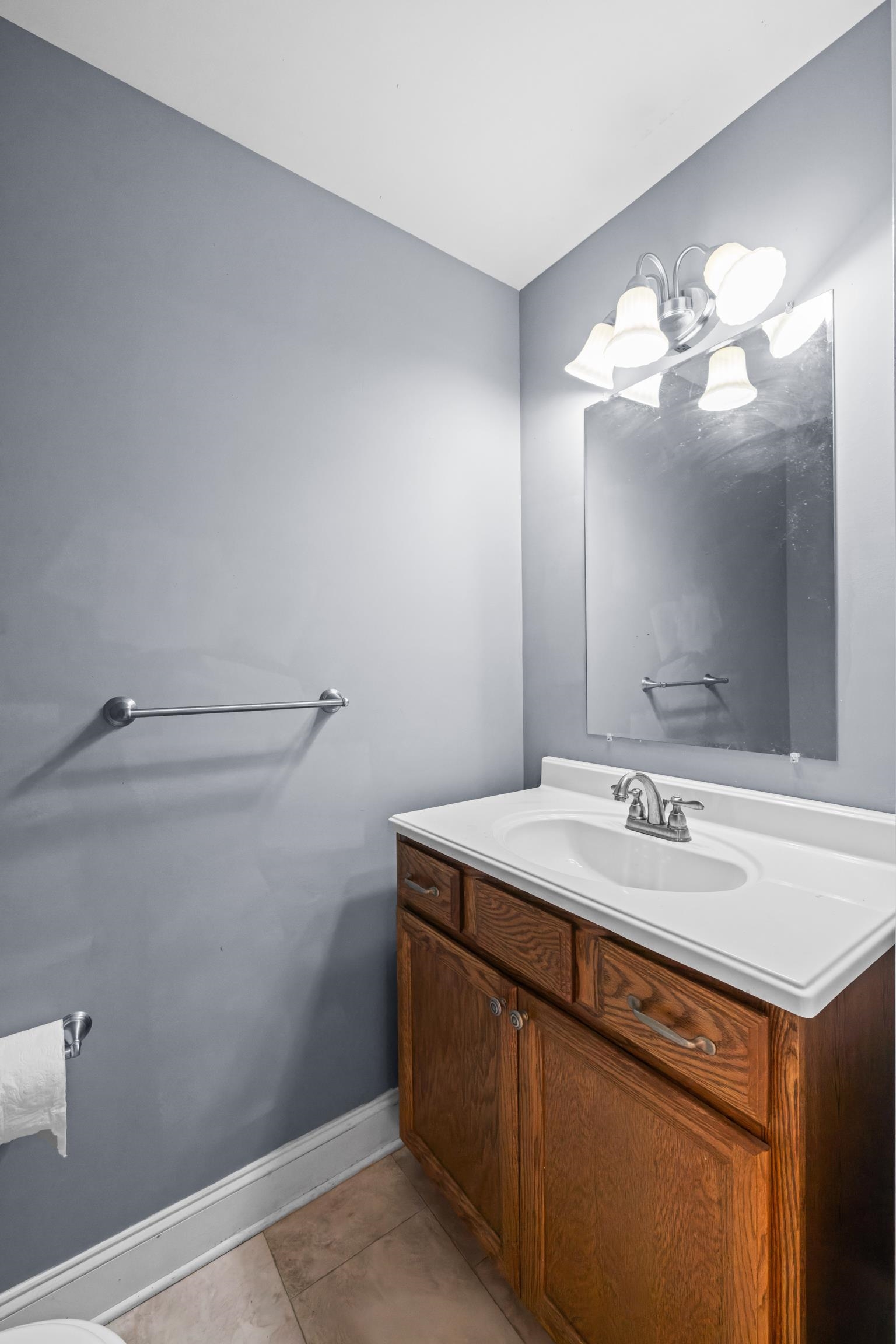 805 Carson Circle Grottoes, VA 24441 - Photo 20 of 40 a bathroom with a sink and a mirror