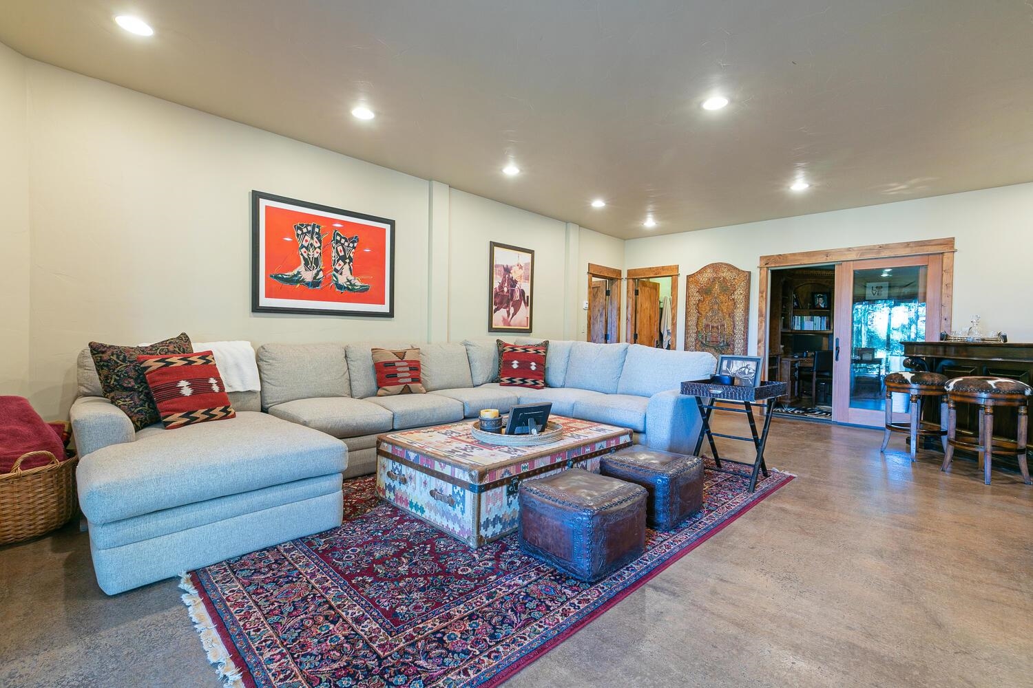 16356 Greenlee Truckee, CA 96161 - Photo 14 of 28 a living room with furniture potted plant and kitchen view