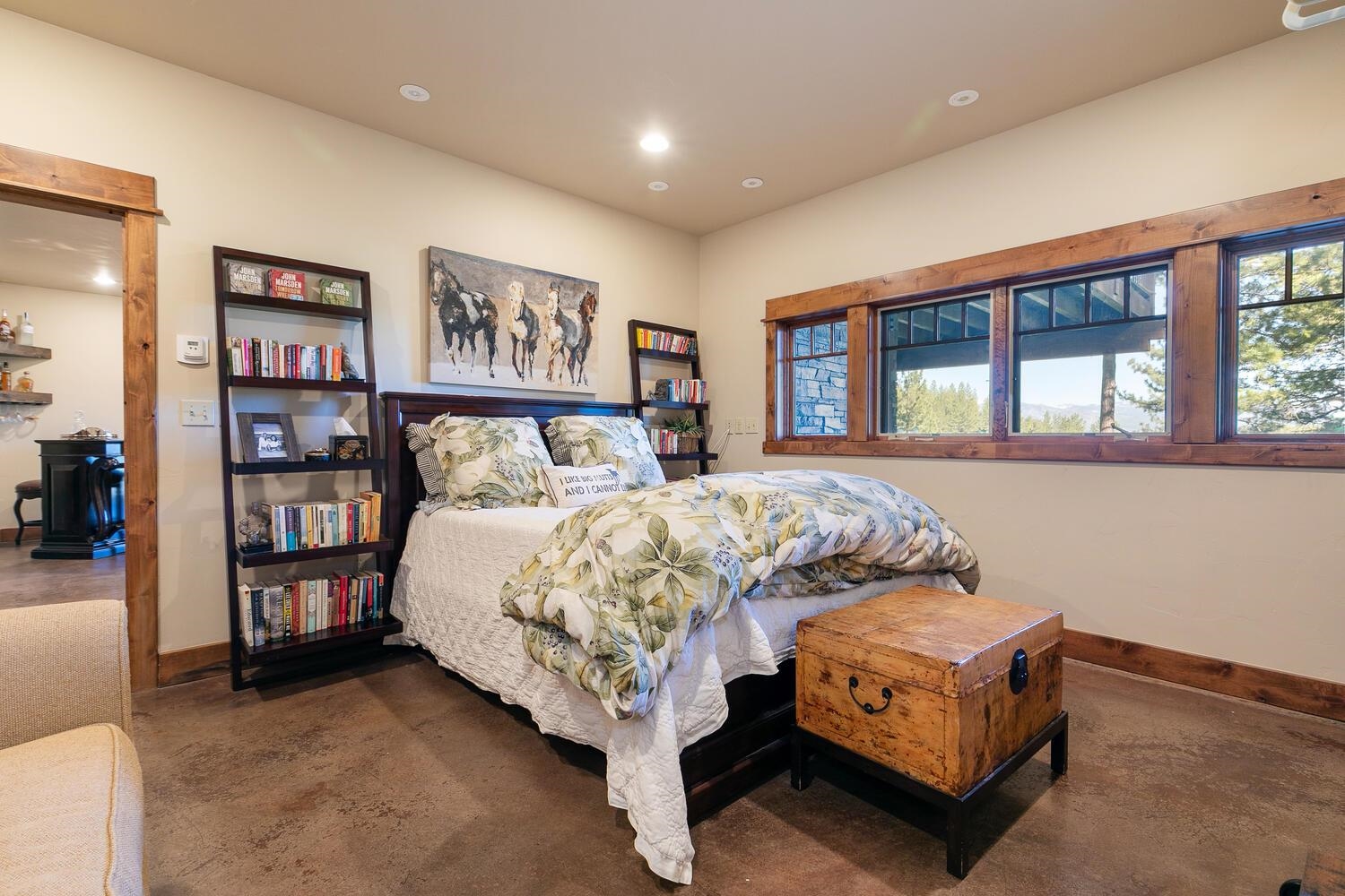 16356 Greenlee Truckee, CA 96161 - Photo 15 of 28 a bed sitting in a bedroom next to a large window