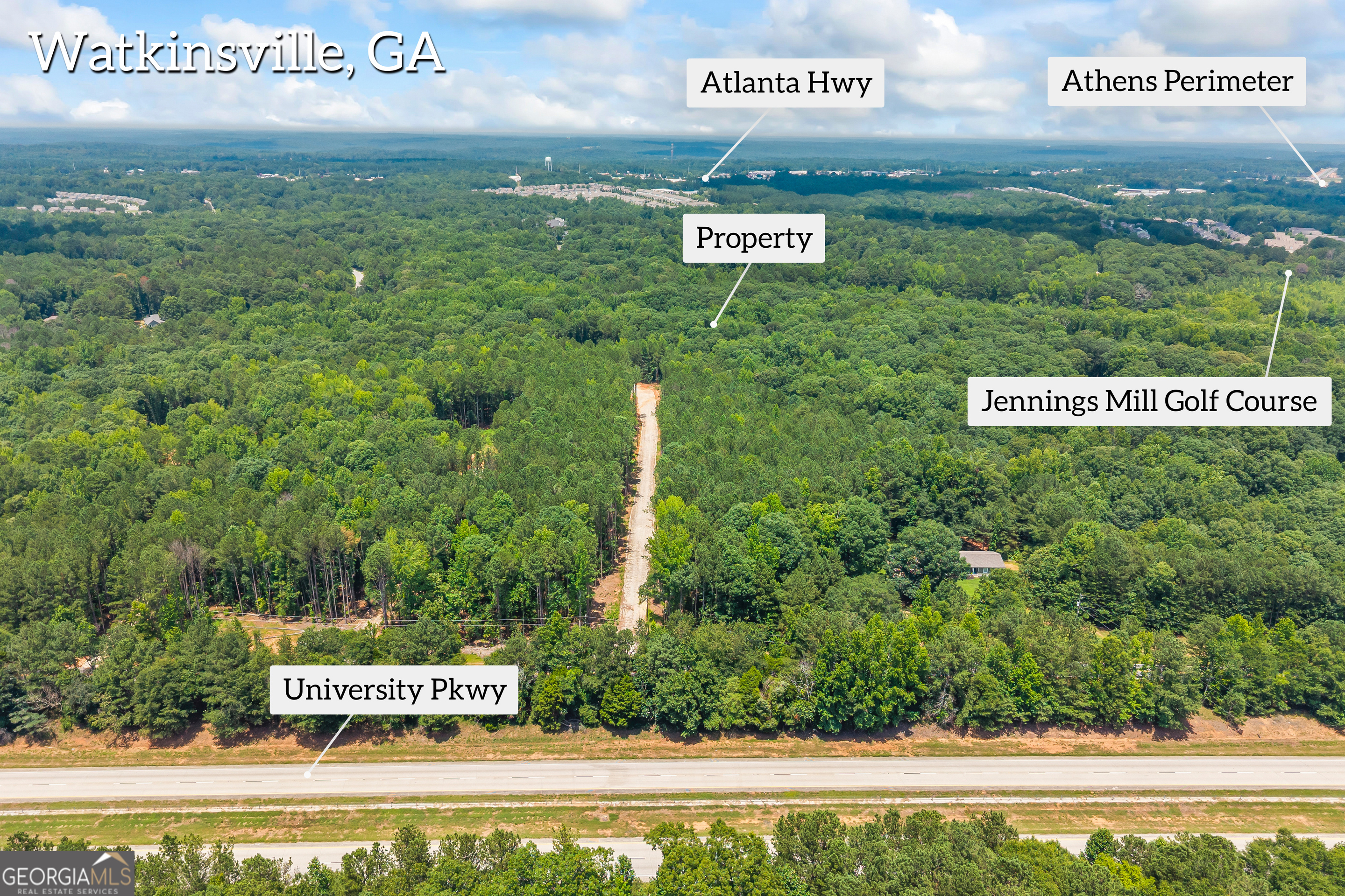 0 Tall Oaks Road Watkinsville, GA 30677 - Photo 10 of 12 a view of outdoor space with signage and flags