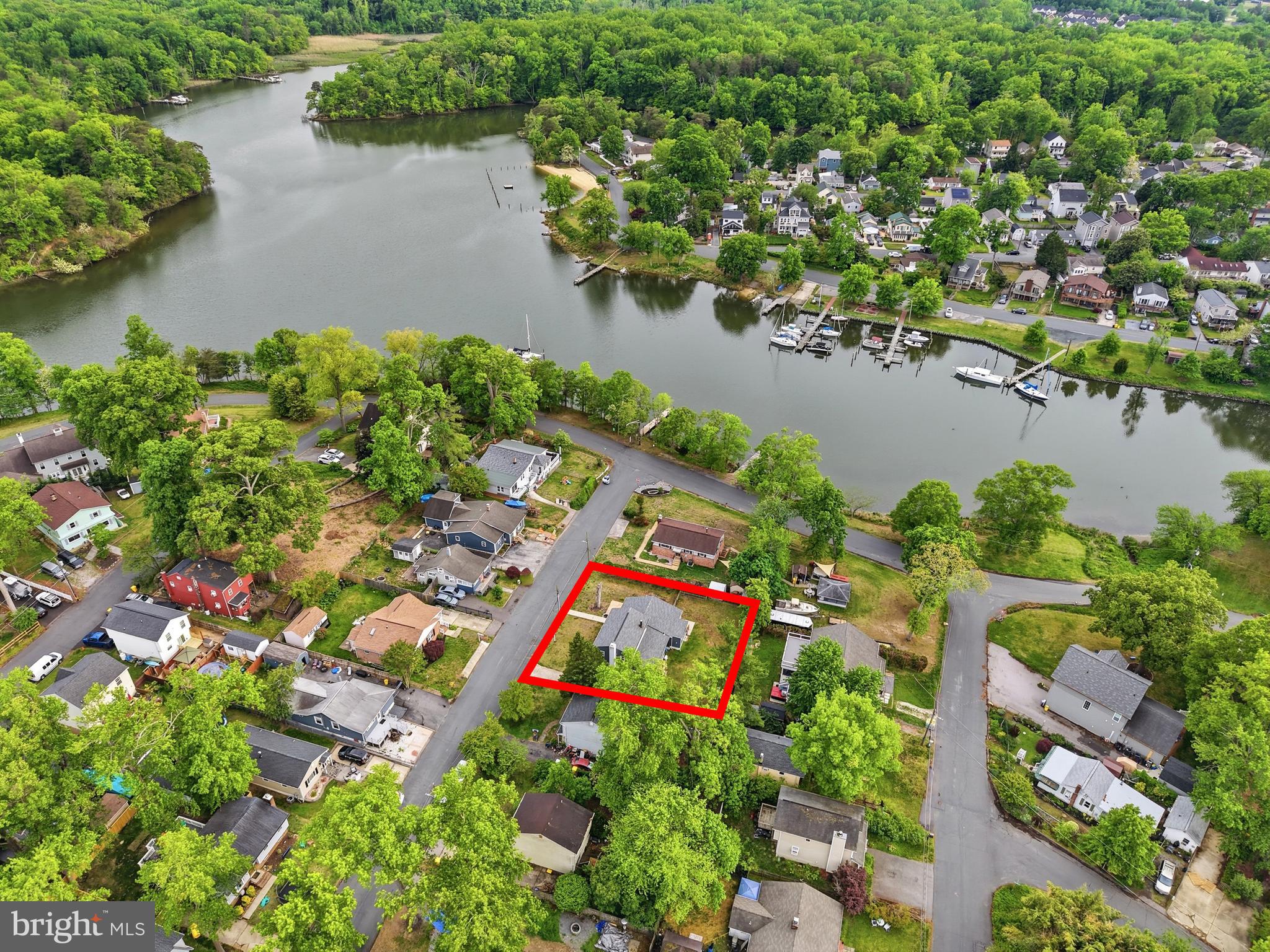 1816 Keymar Road Edgewater, MD 21037 - Photo 2 of 42 an aerial view of residential houses with outdoor space and lake view