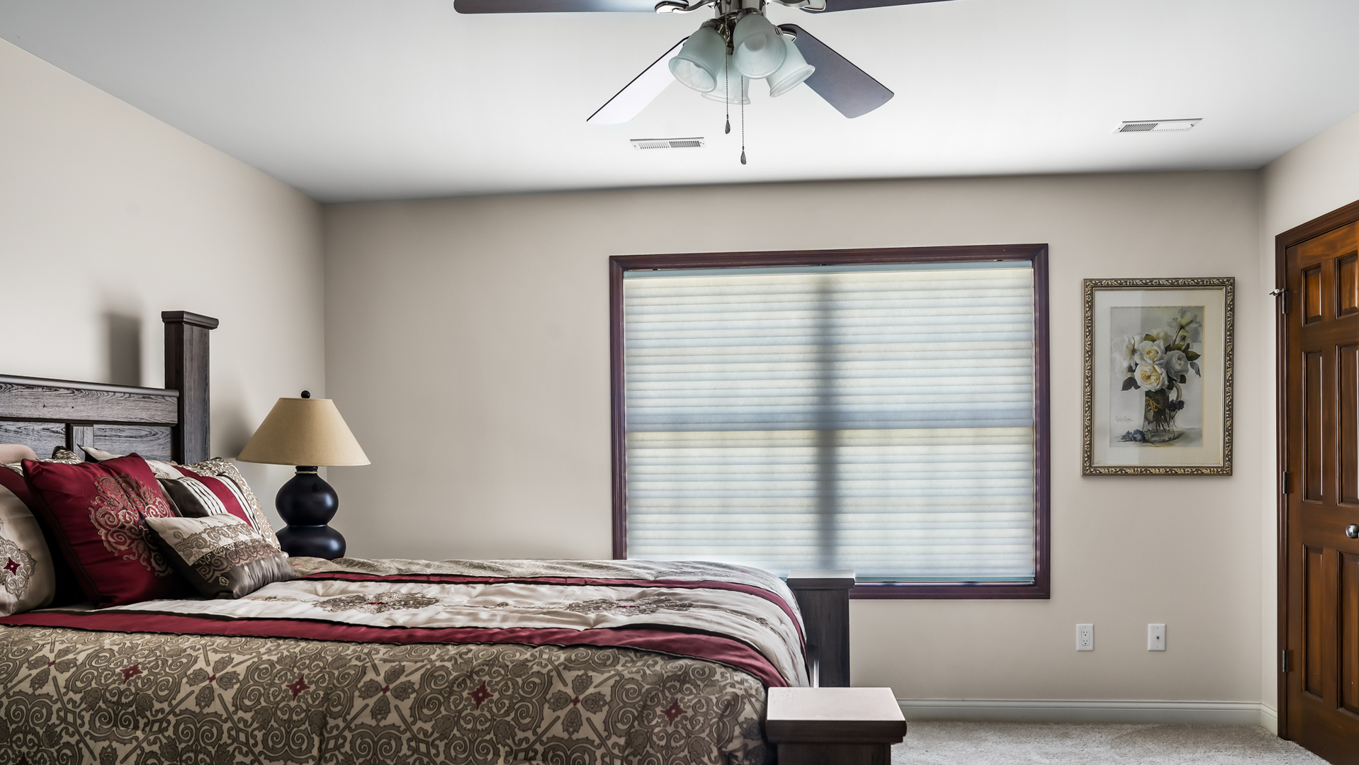 1607 Chestnut Grove Court Champaign, IL 61822 - Photo 81 of 113 a bedroom with a large bed and a window