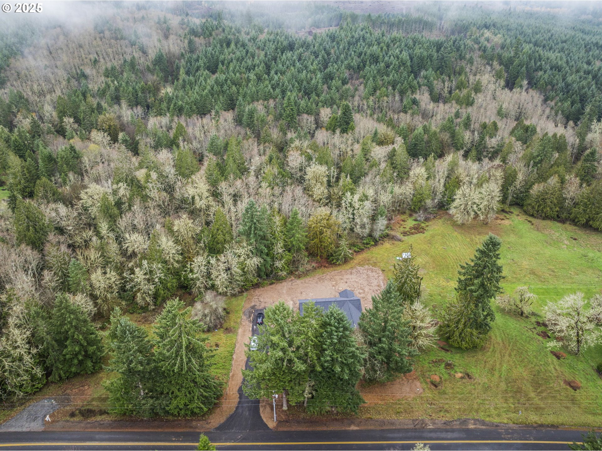 960 Paine Road Castle Rock, WA 98611 - Photo 15 of 32 an aerial view of a houses with yard