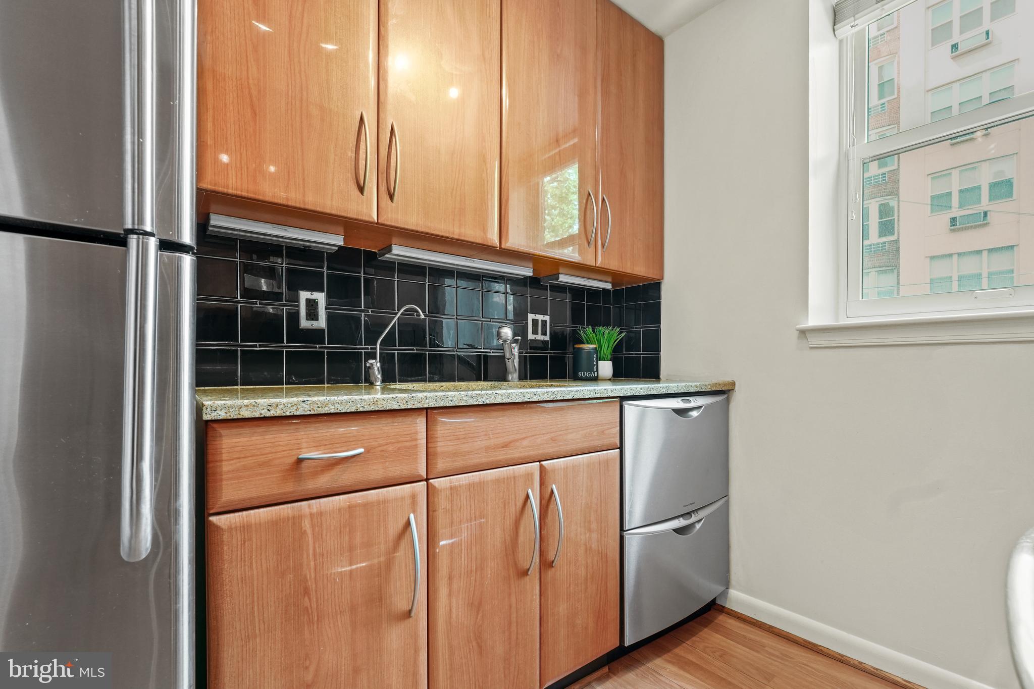 1733 20th Street Northwest, Unit 103 Washington, DC 20009 - Photo 13 of 30 Stainless appliances incl double drawer dishwasher