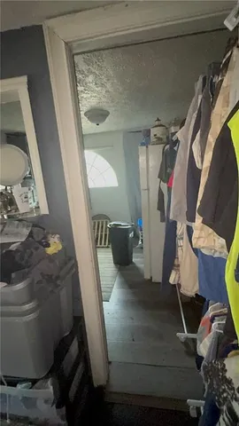 a living room with furniture and decor