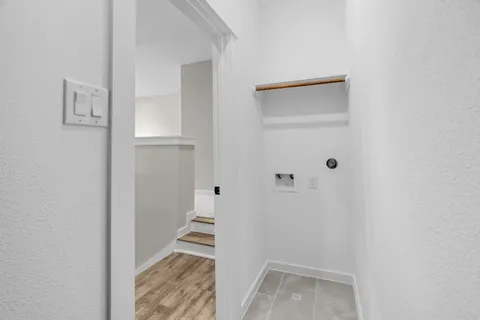 a close view of closet