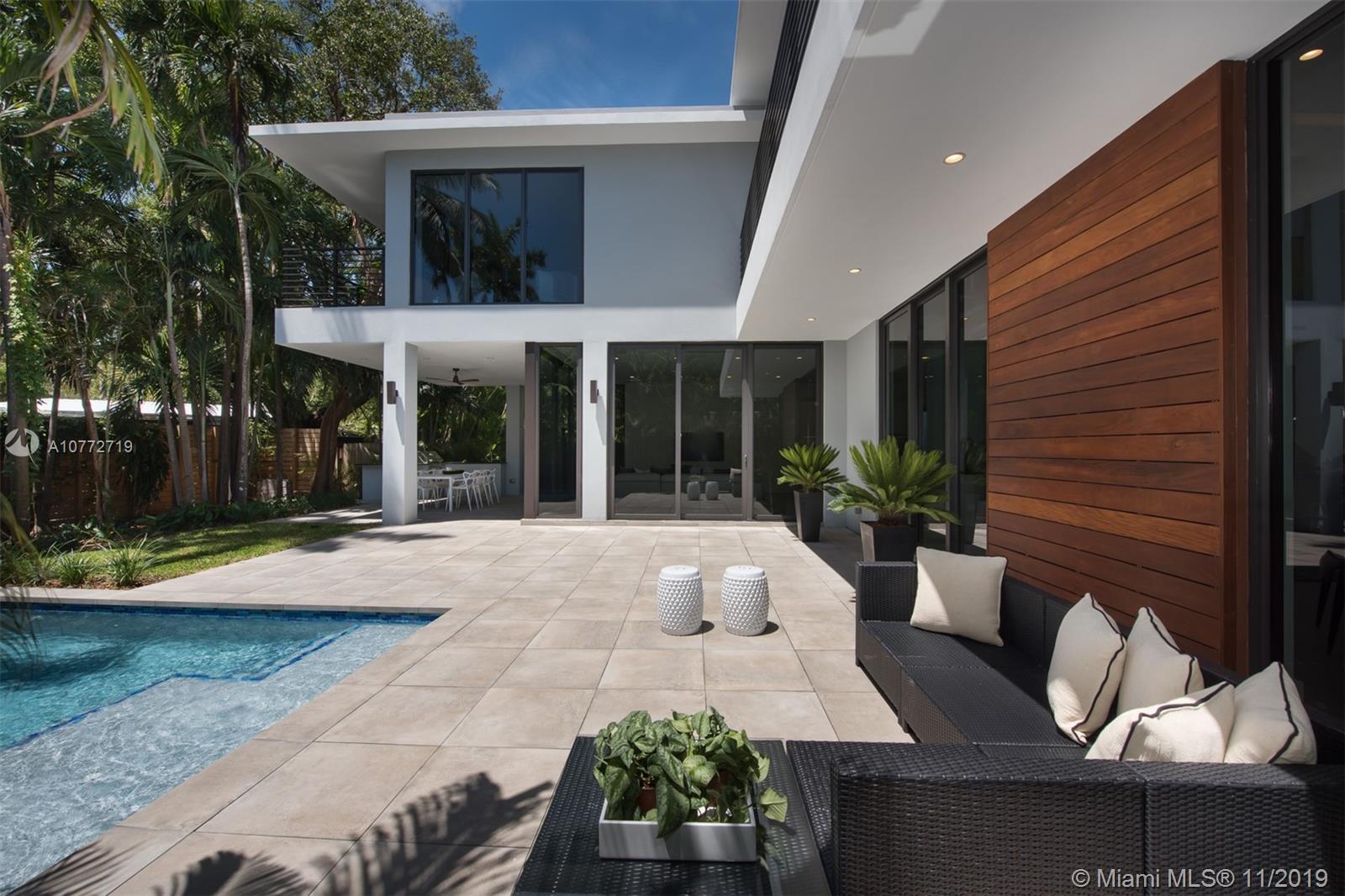 2550 Overbrook Street Miami, FL 33133 - Photo 17 of 19 Beautiful Poolside Patio