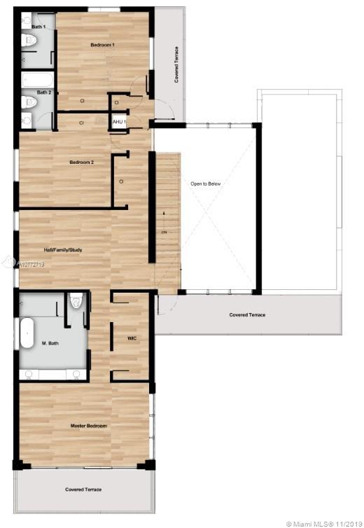 2550 Overbrook Street Miami, FL 33133 - Photo 19 of 19 Second Floor Floorplan
