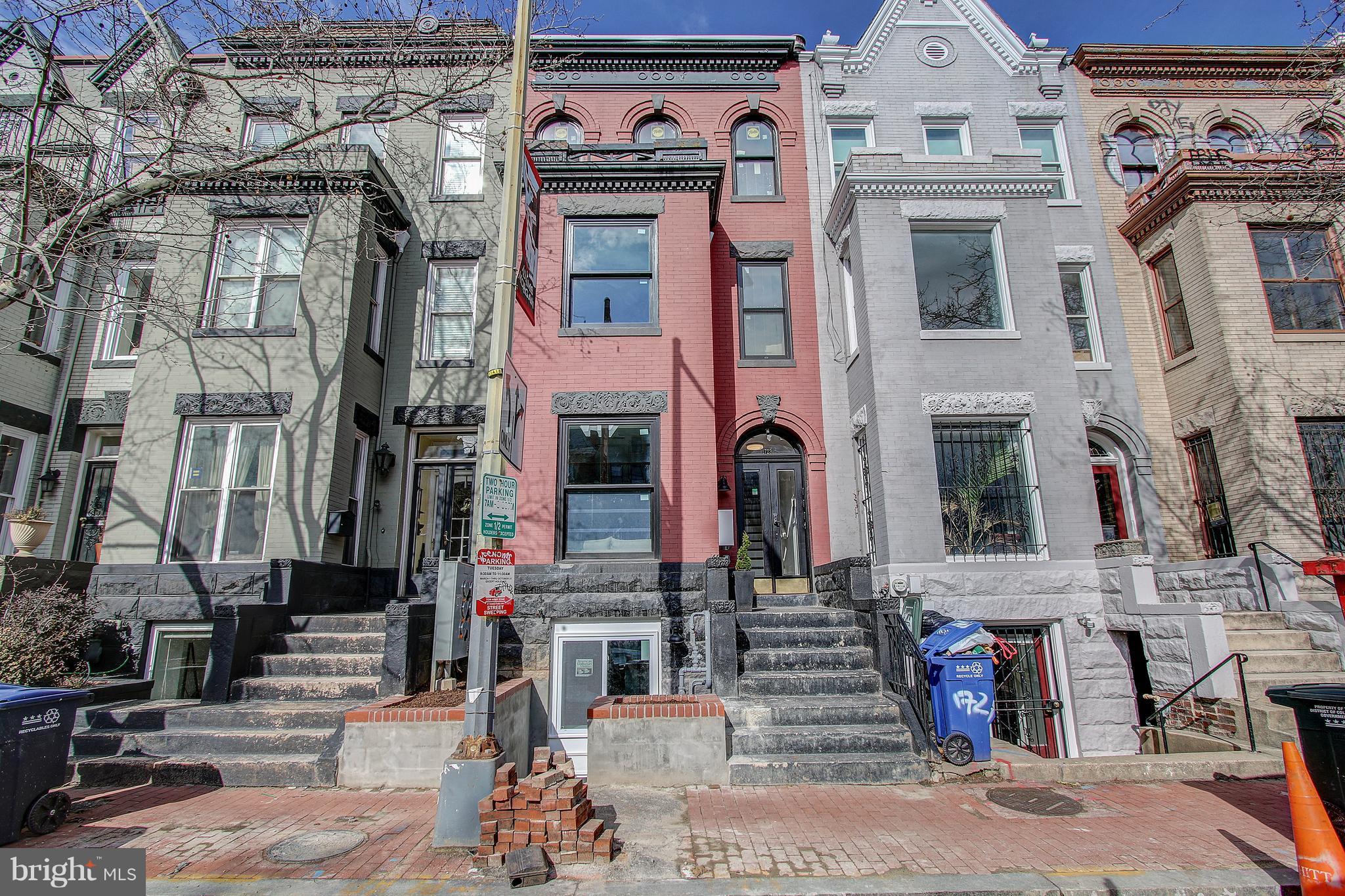 1723 U Street Northwest, Unit 3 Washington, DC 20009 - Photo 28 of 28 a front view of a building with street view
