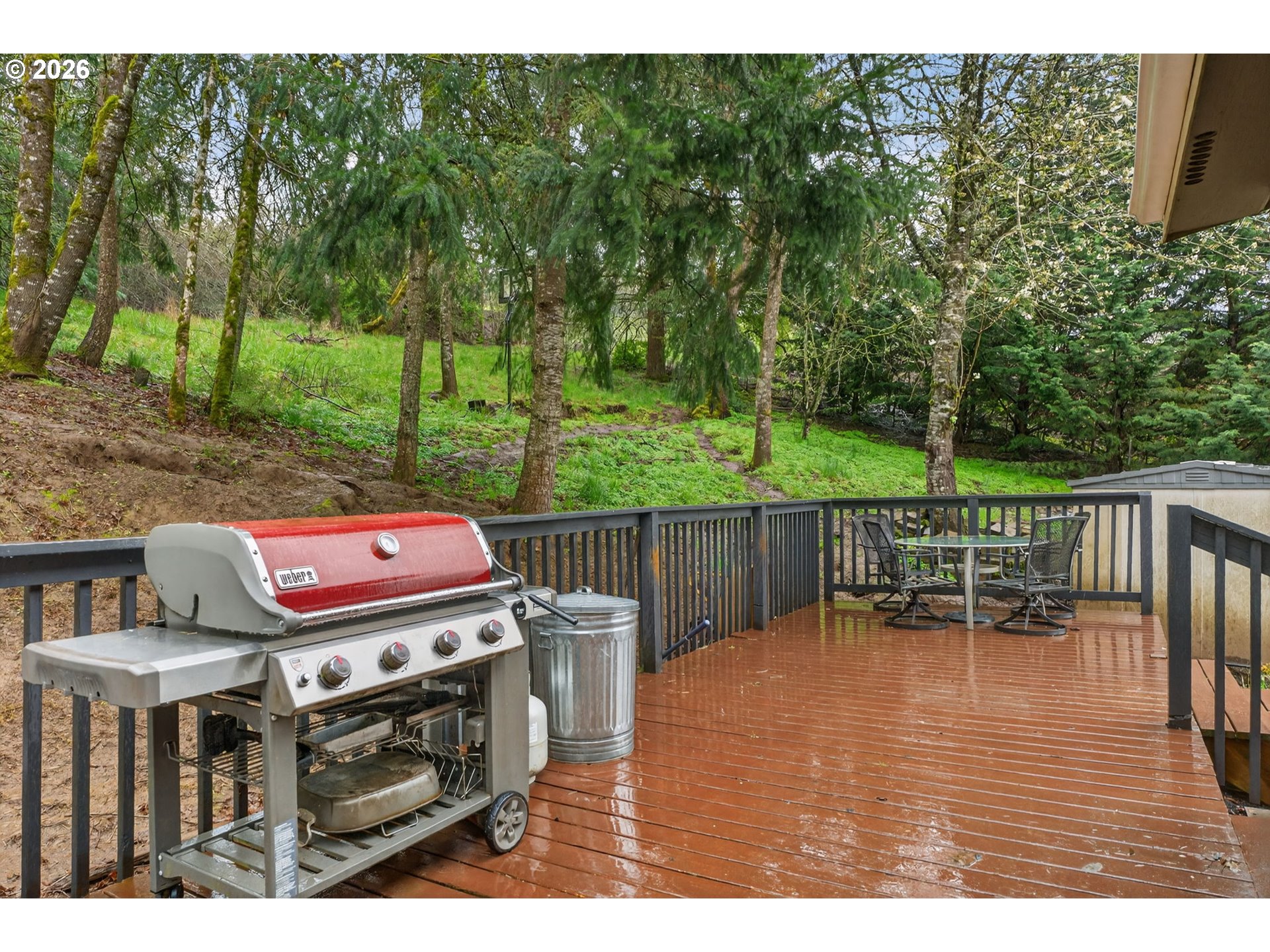 32895 Northeast Old Parrett Mountain Road Newberg, OR 97132 - Photo 31 of 48 a view of a patio with wooden floor