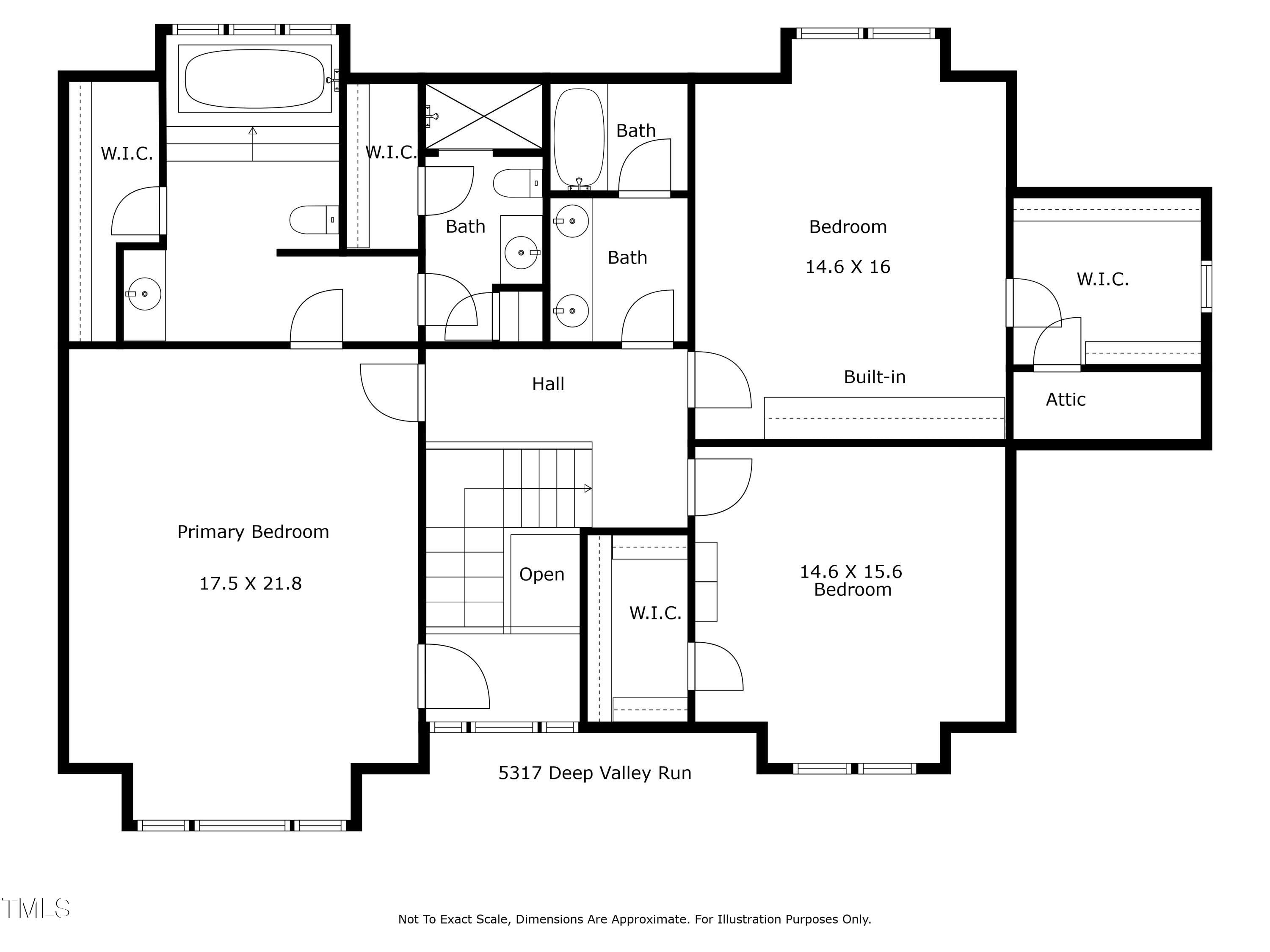 5317 Deep Valley Raleigh, NC 27606 - Photo 11 of 59 3rd_floor_5317_deep_valley_run_raleigh_w