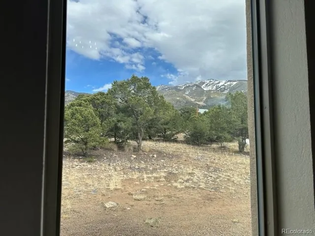 a view of a glass door