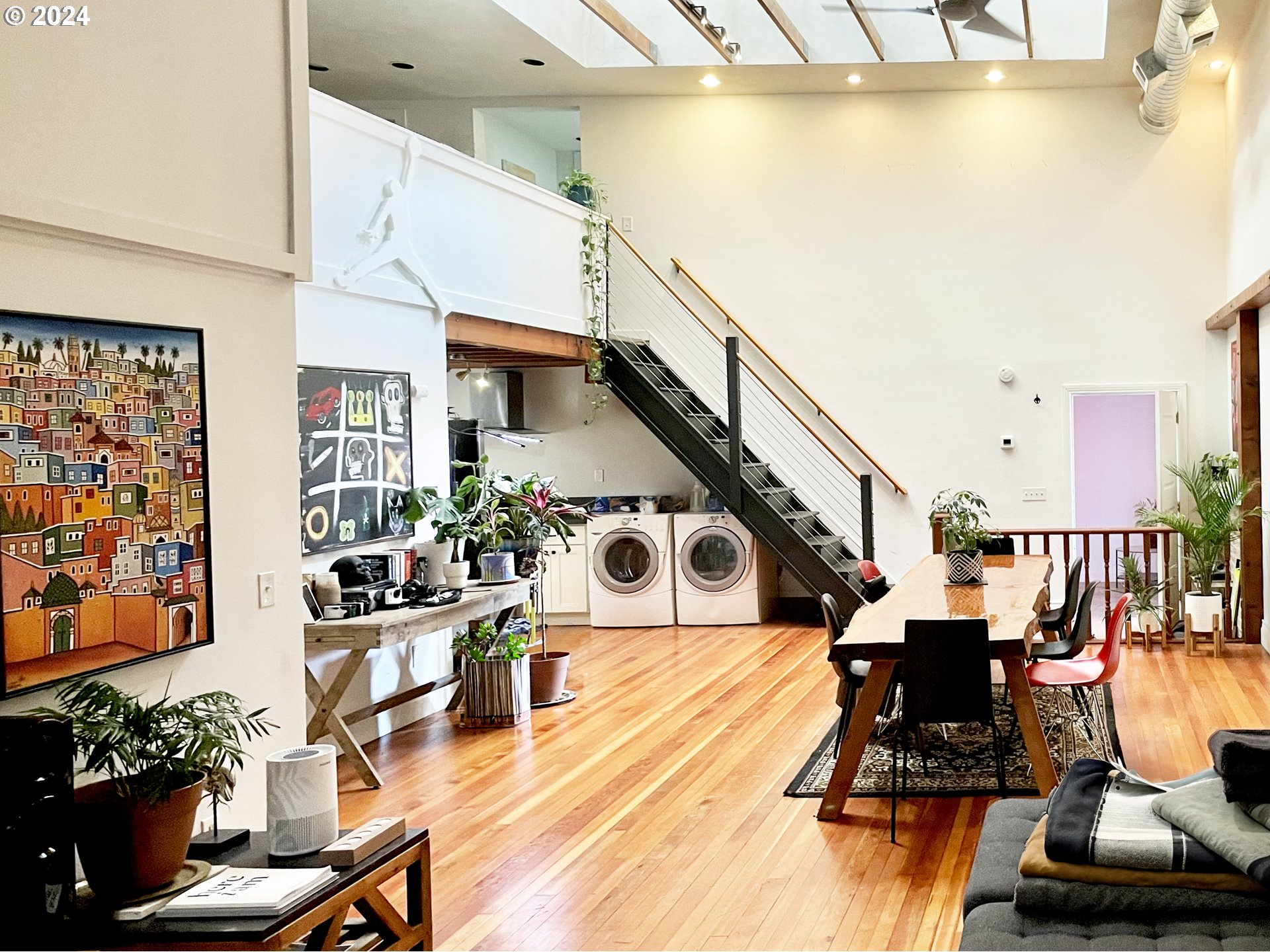 3903 North Michigan Avenue Portland, OR 97227 - Photo 45 of 47 a living room with furniture and wooden floor