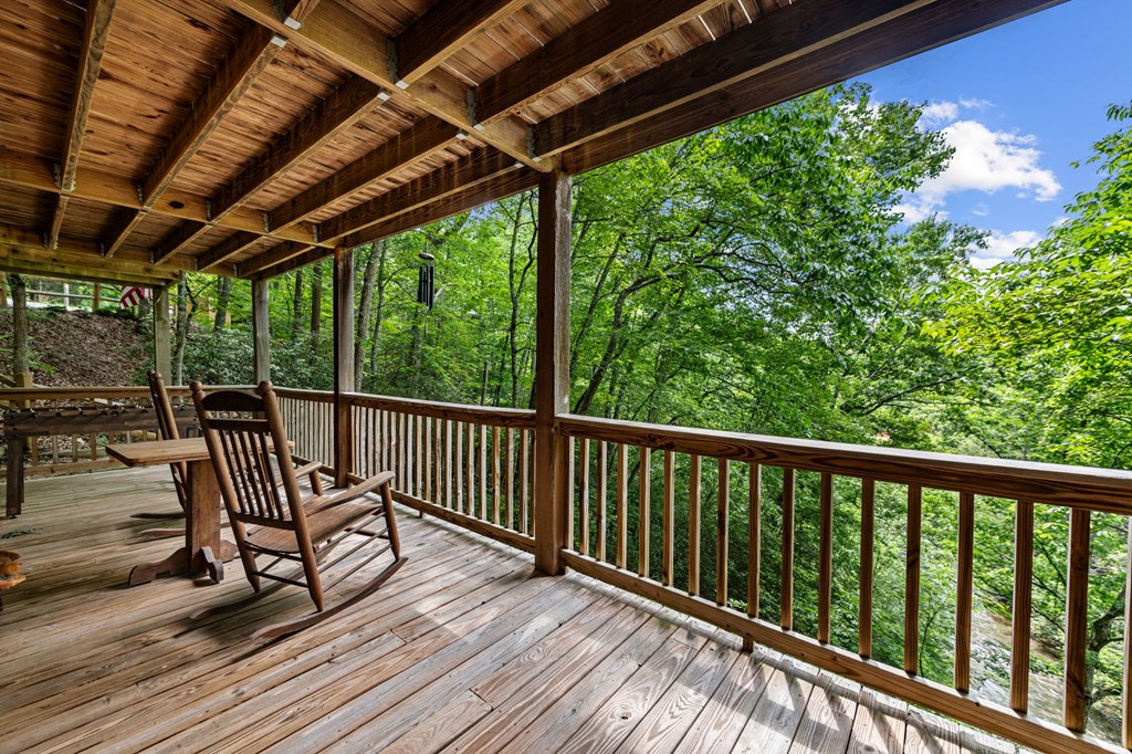 380 Branch Creek Road Blue Ridge, GA 30513 - Photo 35 of 41 a view of a two chairs in the balcony
