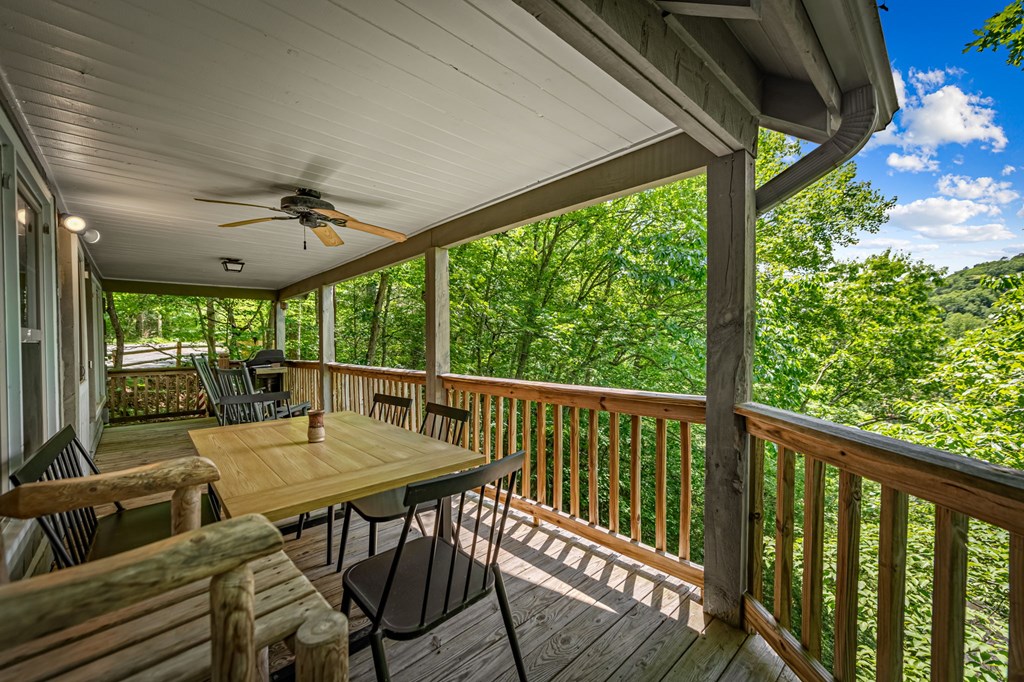 380 Branch Creek Road Blue Ridge, GA 30513 - Photo 40 of 41 a view of a balcony with furniture
