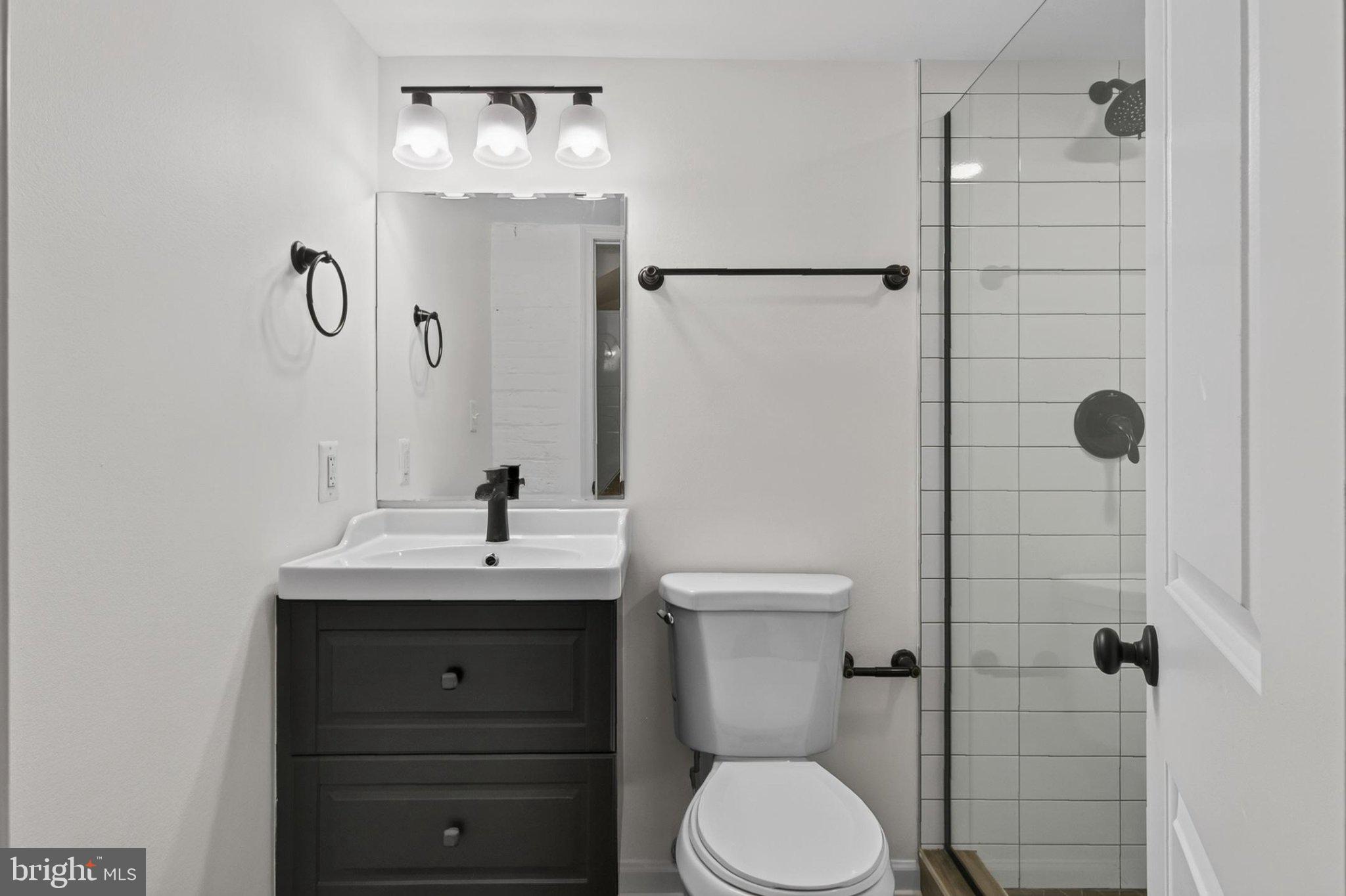 738 11th Street Northeast, Unit 3 Washington, DC 20002 - Photo 21 of 29 Sleek modern bathroom retreat.