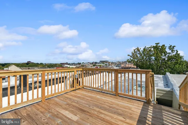 a view of city from a roof deck