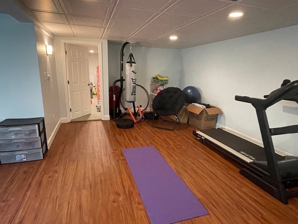 46 Quaker Lane Rochester, MA 02770 - Photo 20 of 25 a view of a room with gym equipment