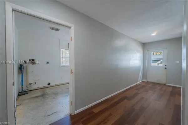 wooden floor in an empty room