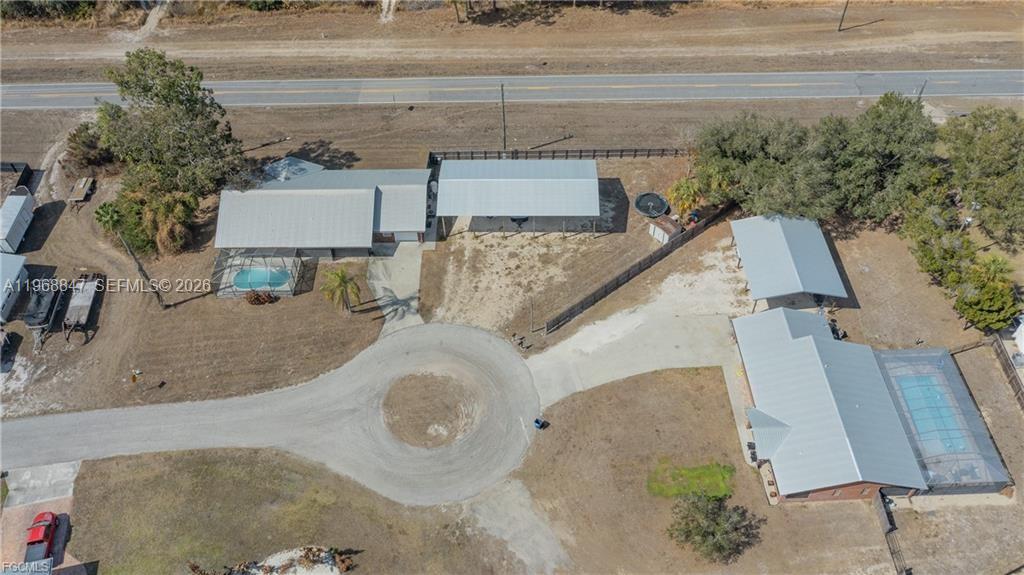 845 Quail Run LaBelle, FL 33935 - Photo 29 of 29 an aerial view of a house with outdoor space