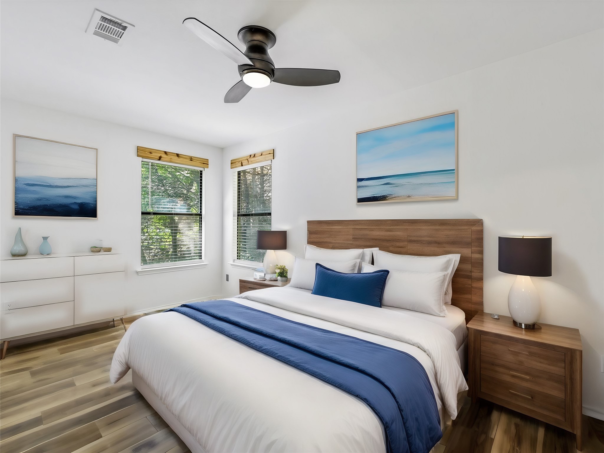 2712 Geronimo Trail Austin, TX 78734 - Photo 20 of 31 a bedroom with a large bed and a window