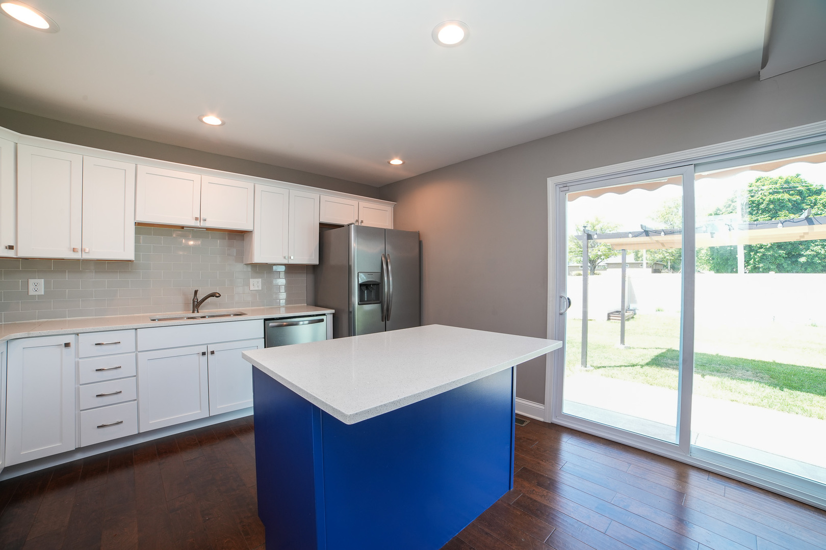 282 Patton Turn Bradley, IL 60915 - Photo 16 of 37 a kitchen with a refrigerator a sink and cabinets