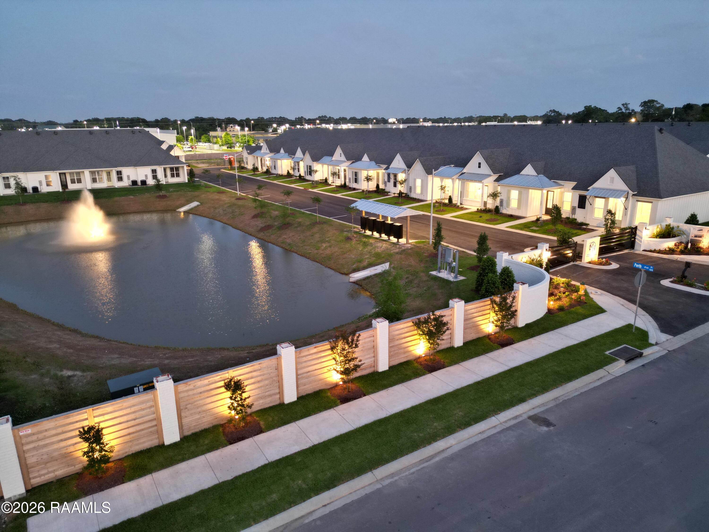 123 Perth Place Lafayette, LA 70506 - Photo 24 of 27 aerial night front