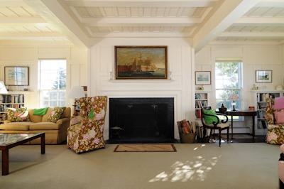 108 Shore Road Chatham, MA 02633 - Photo 14 of 31 a living room with furniture and a fireplace