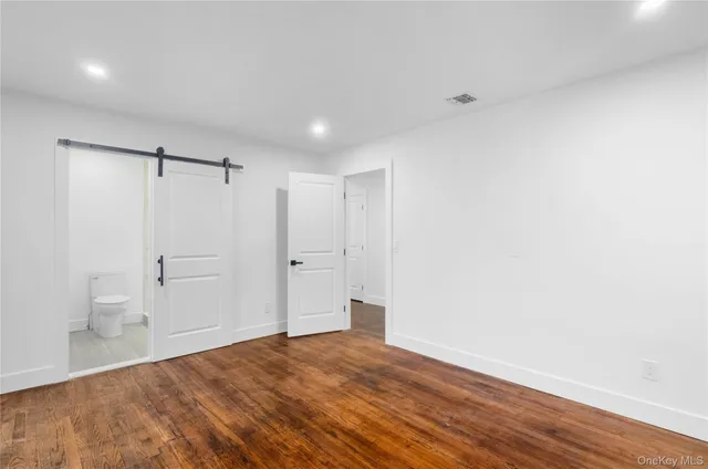 a view of an empty room