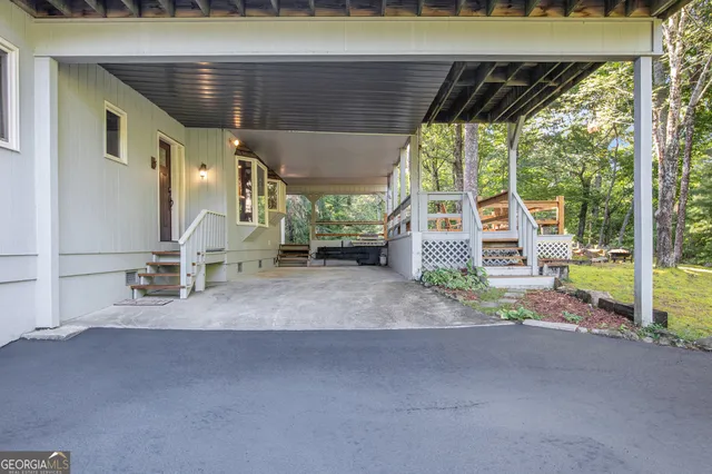 a view of outdoor space and deck