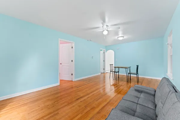 a view of a livingroom with a furniture