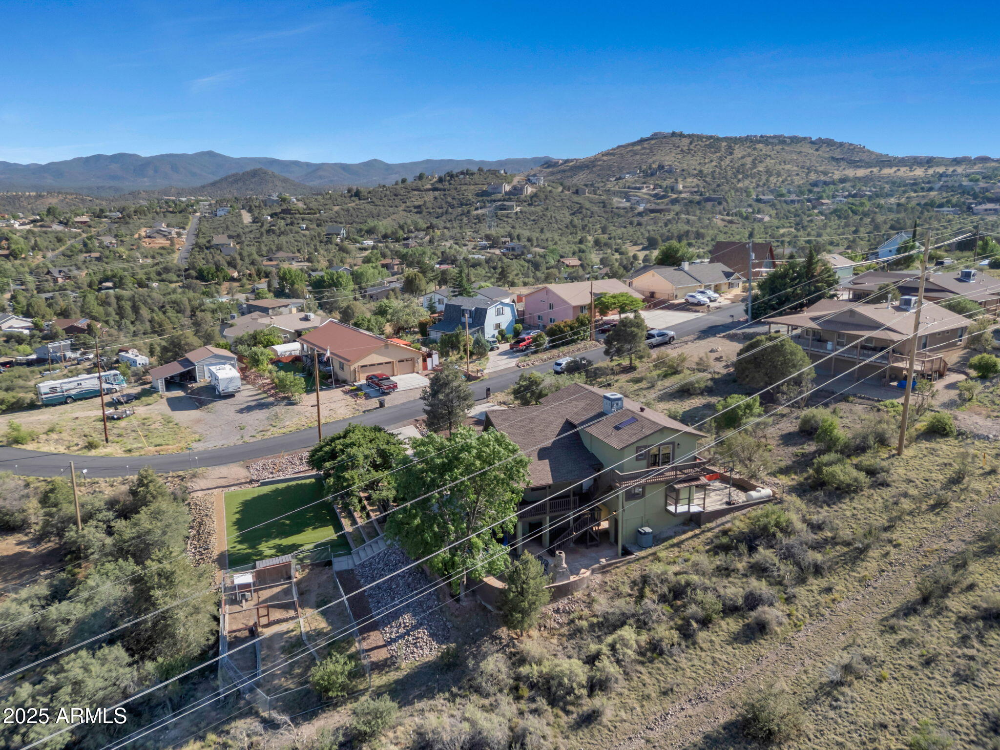 4866 East Amber Road Prescott, AZ 86301 - Photo 60 of 67 Ariel View from Back